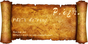 Pál Írisz névjegykártya