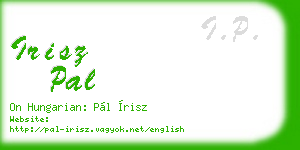 irisz pal business card